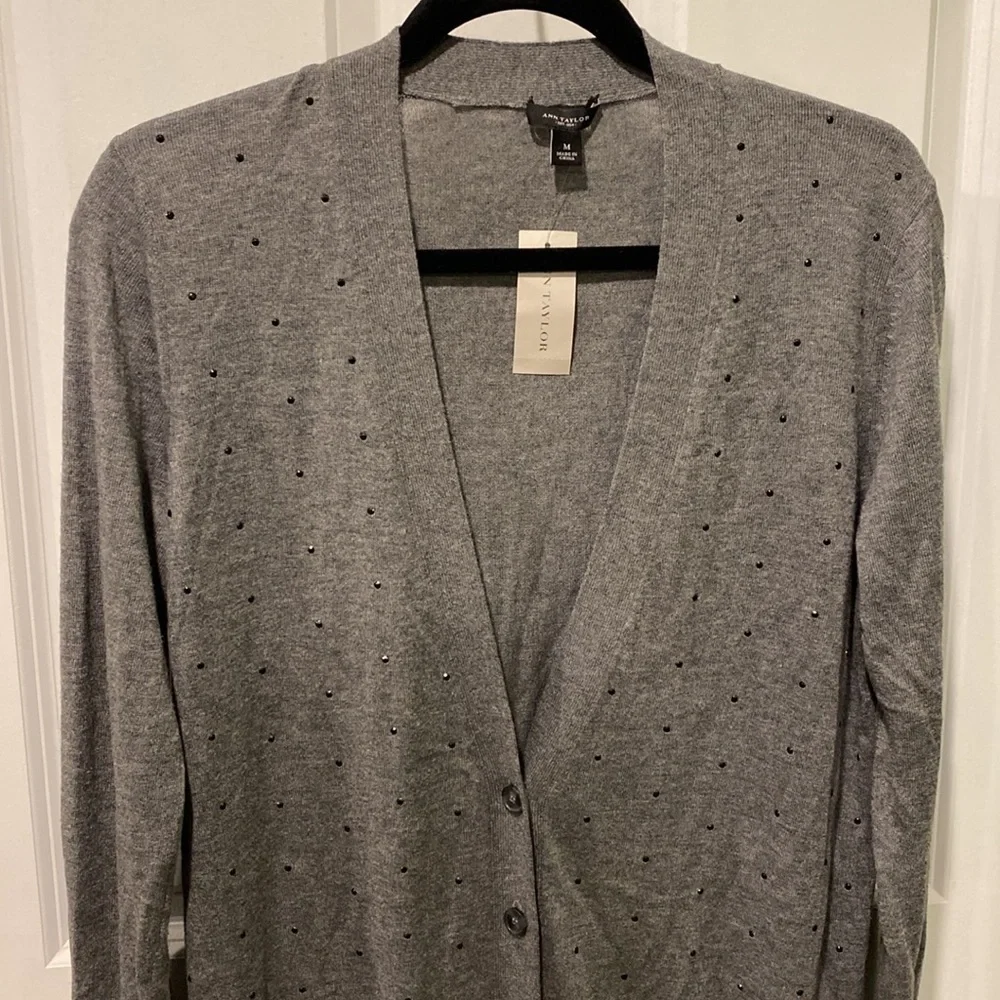 Ann Taylor Cashmere Blend Long Lightweight Cardigan NWT